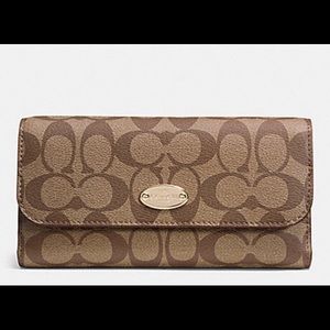 Khaki coach wallet